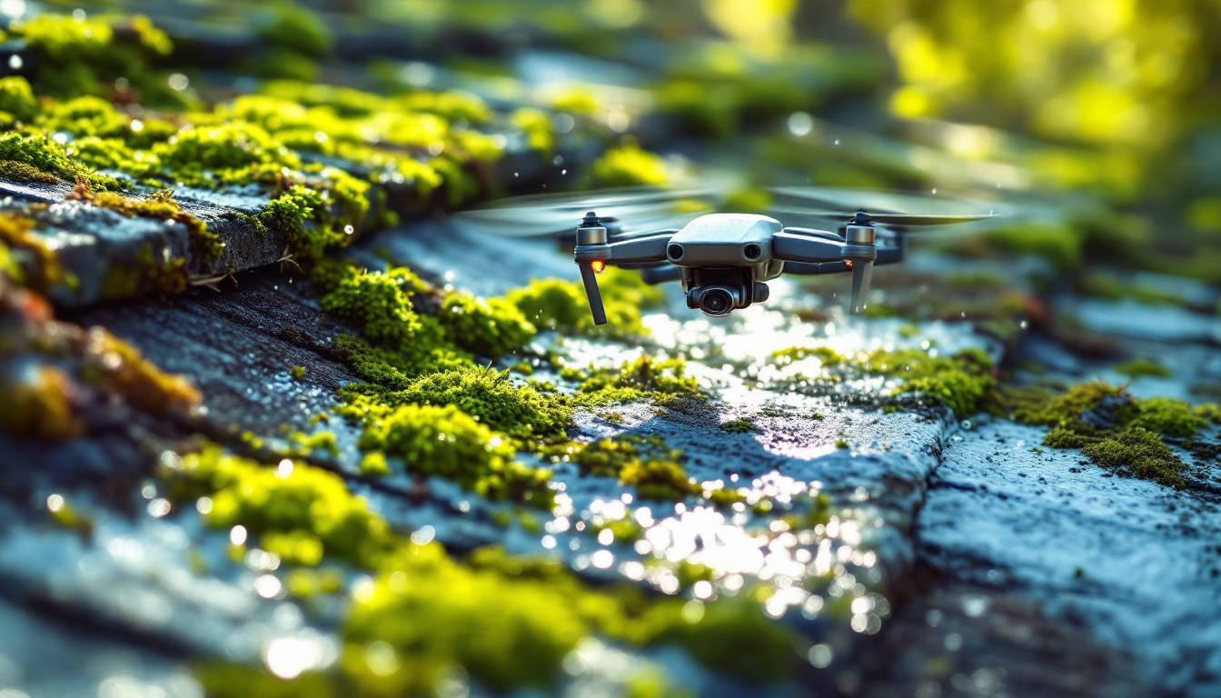 Nettoyage toiture drone : économisez avec notre service innovant