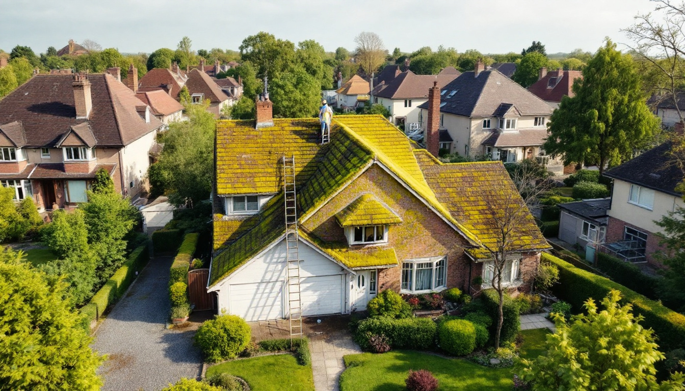 Demoussage toiture et façade : protégez votre maison efficacement